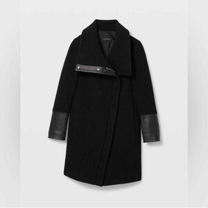 Club Monaco Black Halli Coat, sz. Sm
